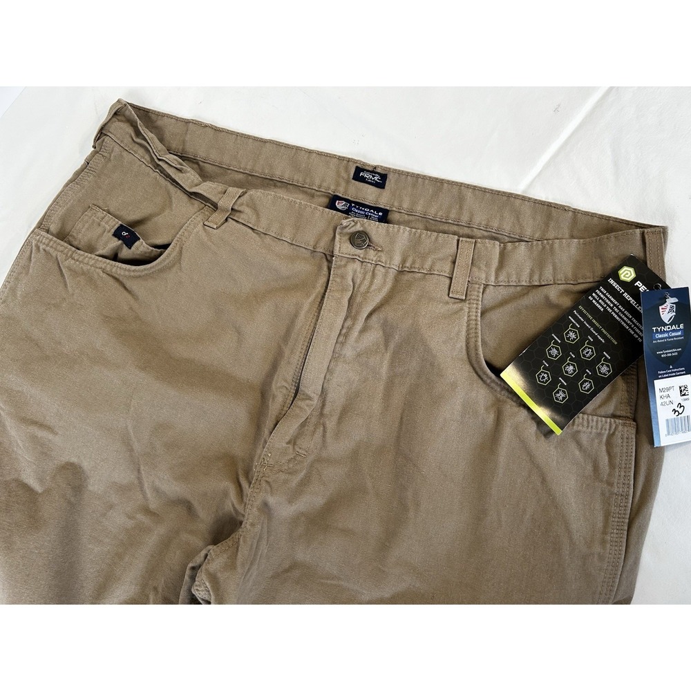 NWT‎ Tyndale AR/FR Men's Classic Casual 42x33 Sand Insect Guard Flame Resistant